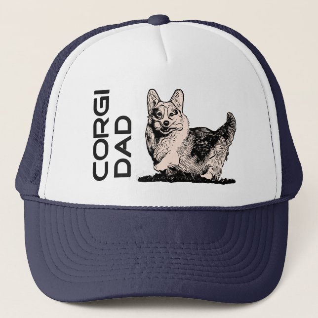 Walesisk truckerkeps för Corgipappalock (Framsida)