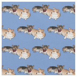 Walesiska Corgis Tyg