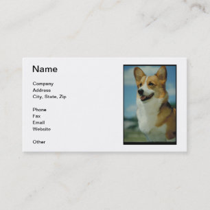 Walesiska Corgivisitkortar Visitkort