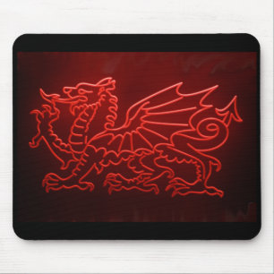 Walesiskt drakeneon Mosepad, Mousemat Musmatta