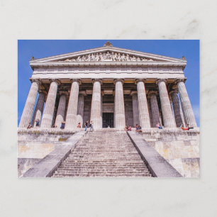 Walhalla tempel minnesmärke Regensburg Tyskland pr Vykort