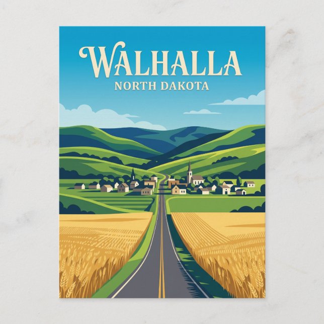 Walhalla USA Vykort (Framsida)
