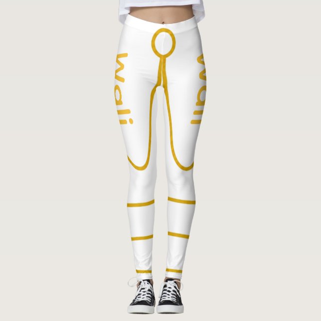 Wali i guldbokstäver leggings (Framsida)