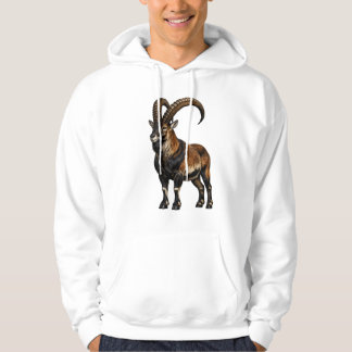 Walia Ibex Wildlife Grafisk Hoodie - Etiopisk 