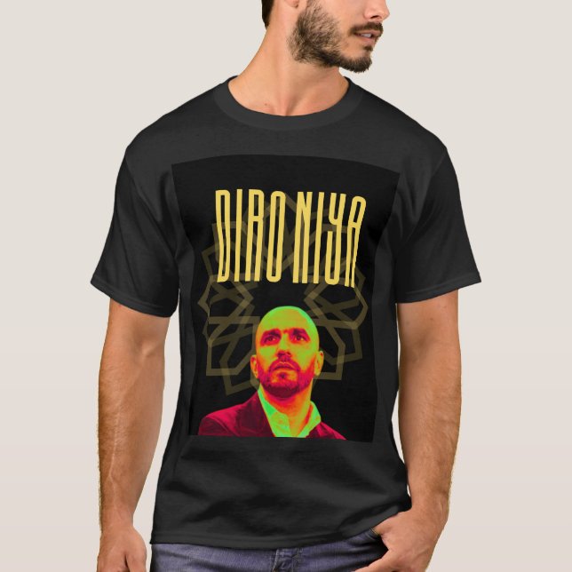 Walid Regragui “Diro Niya” T-Shirt – Yellow&black (Framsida)