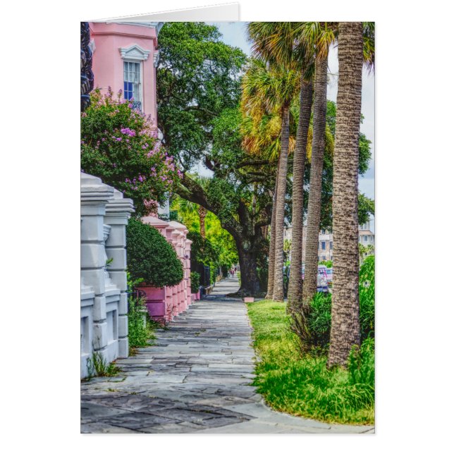 Walk Along Rainbow Row Greeting Card OBS Kort (Framsidan)