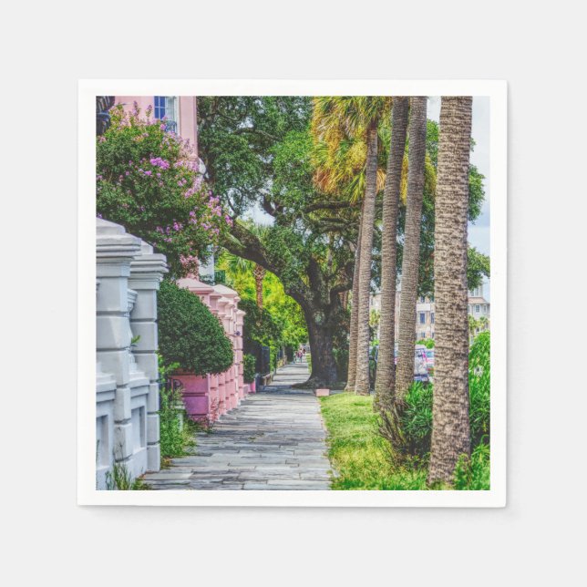 Walk Along Rainbow Row Pappersservett (Framsidan)