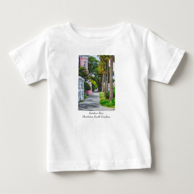 Walk Along Rainbow Row T Shirt (Framsida)