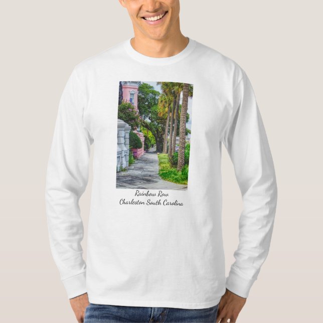 Walk Along Rainbow Row T Shirt (Framsida)