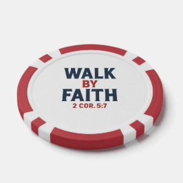 Walk by Faith 2 Cor 5:7 Poker Marker