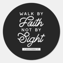"Walk by Faith" Bible Verse Typography Design II
