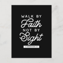 "Walk by Faith" Bible Verse Typography Design II