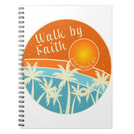 Walk by Faith Christian Design Anteckningsbok