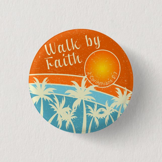 Walk by Faith Christian Design Knapp (Framsida)
