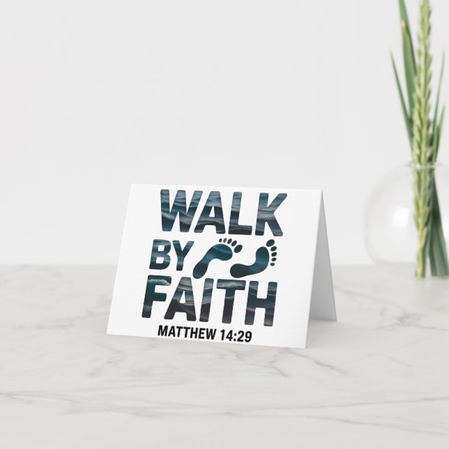 Walk by Faith Christian Ocean Tack Kort (Framsida)