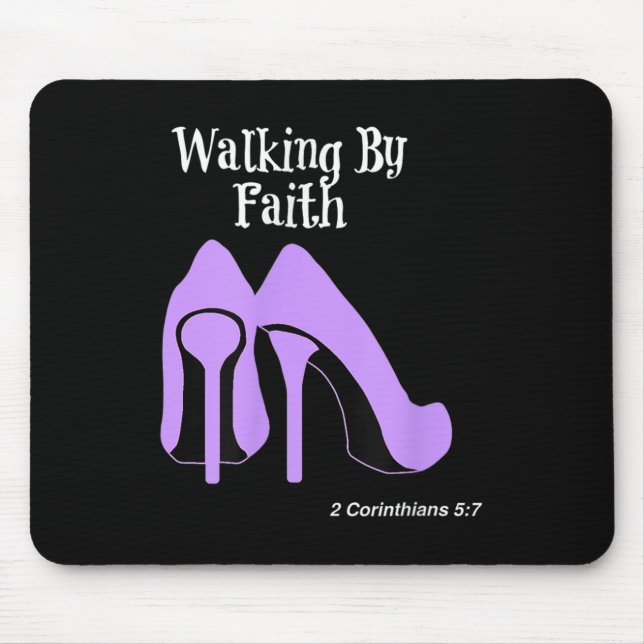 Walk By Faith Graphic Christian Design With Purple Musmatta (Framsidan)