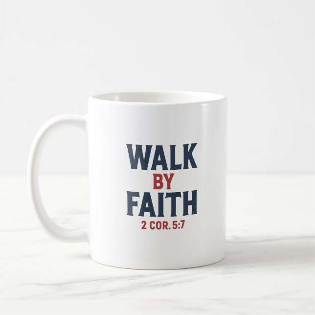 Walk by Faith Kaffe Mugg (Vänster)