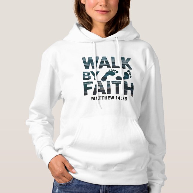 Walk By Faith Kristna Ocean  T Shirt (Framsida)