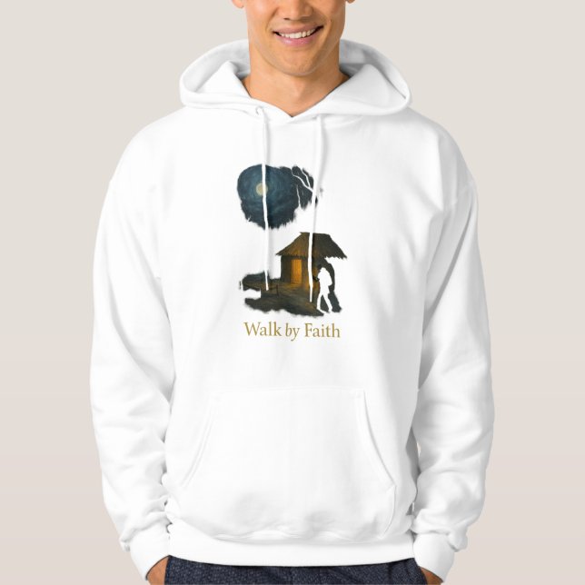 Walk by Faith Lantern Hoodie (Framsida)