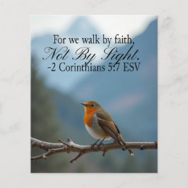 Walk by Faith Not by Sight 2 Corinthians 5:7 Flygblad