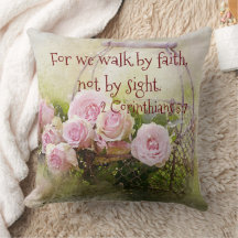Walk by Faith Not by Sight Dekorativ kudde Decor