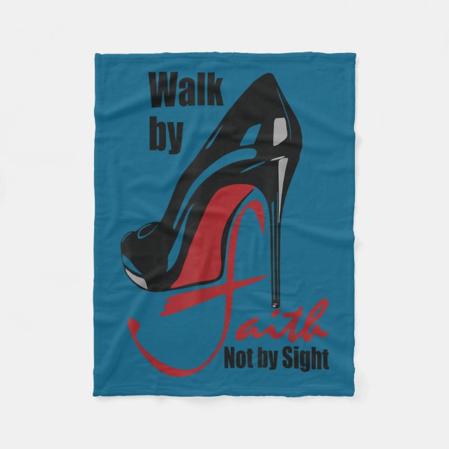 Walk By Faith Not By Sight Motivation Quotes  Fleecefilt (Framsidan)