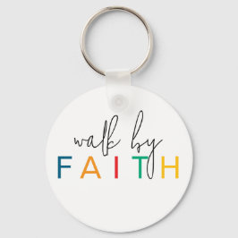 Walk By Faith Nyckelring