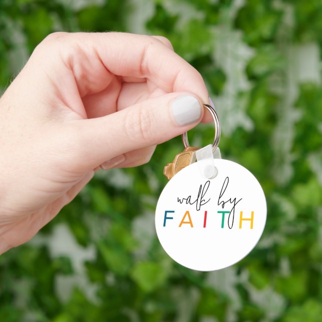 Walk By Faith Nyckelring (Hand)