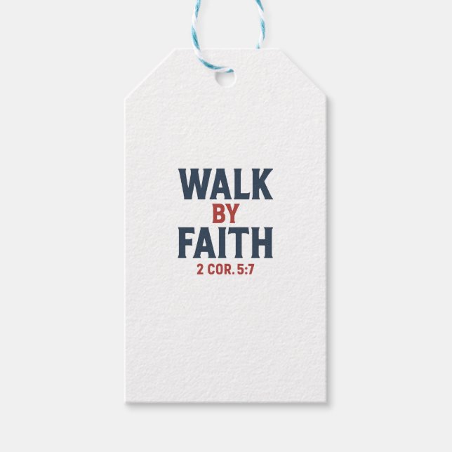 Walk By Faith  Presentetikett (Framsidan)