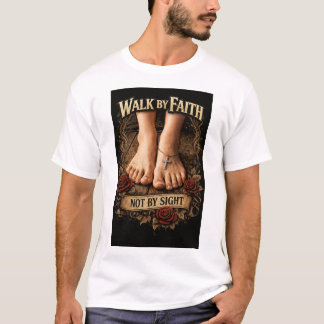 Walk by faith & Romans 10:15 T Shirt