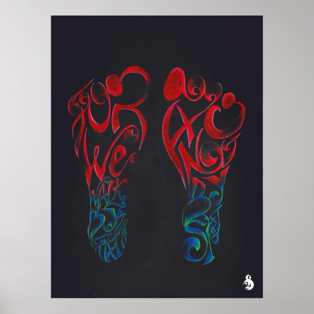 Walk By Faith (svart) Poster (Framsidan)