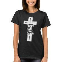 Walk by Faith Tee Blk