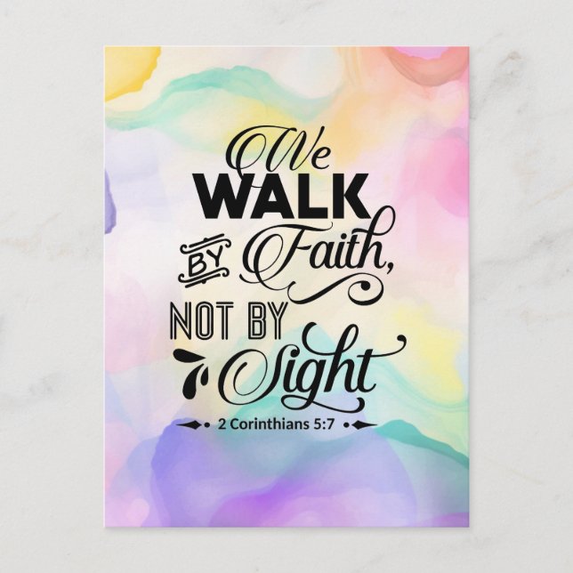 Walk by Faith Vykort (Framsida)
