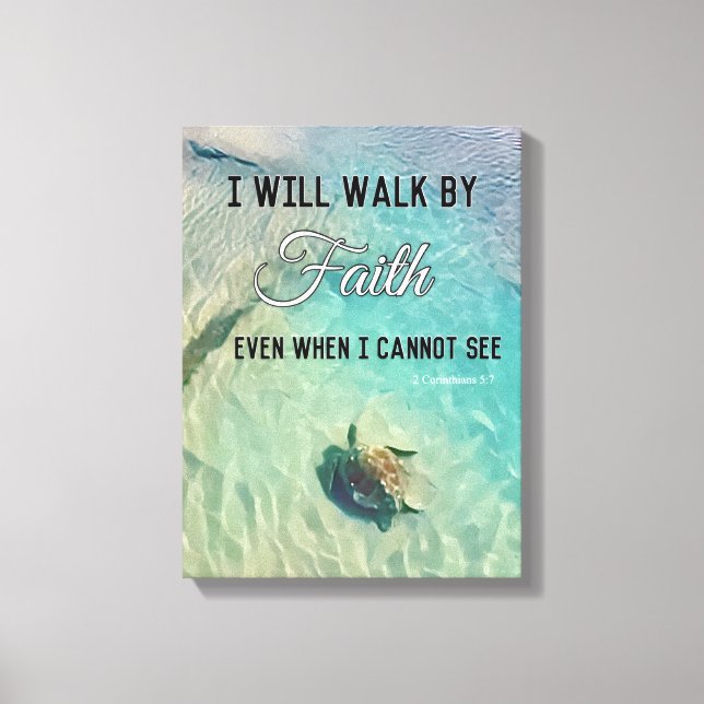 Walk by trustwall art Canvas (Framsida)