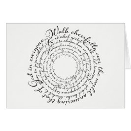 Walk Cheerully George Fox Quote Card OBS Kort