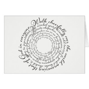 Walk Cheerully George Fox Quote Card OBS Kort