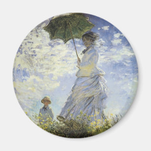 Walk, Dam med parasol Magnet