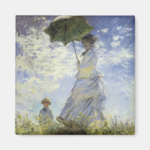 Walk, Dam med parasol Magnet