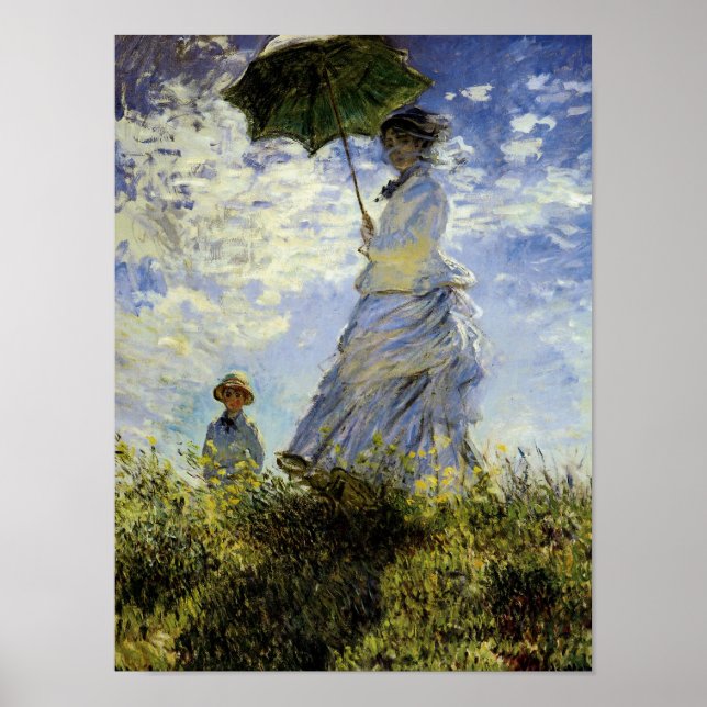 Walk, Dam med parasol Poster (Framsidan)