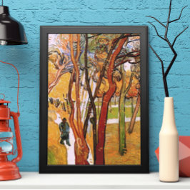 Walk: Fallande Löv av Vincent van Gogh Poster