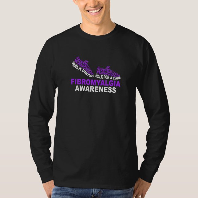 Walk Fibromyalgia Awareness Month Fibromyalgia War T Shirt (Framsida)