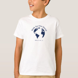 Walk for World T-Shirt - Boys White