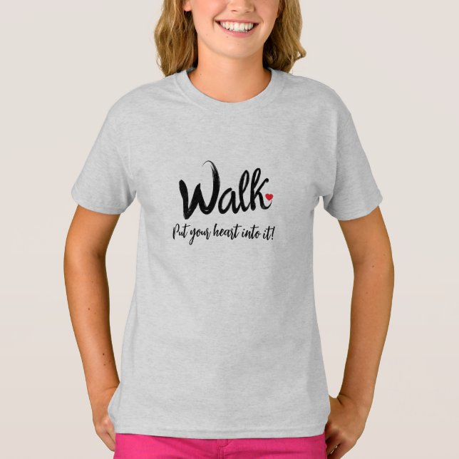 Walk for you health t shirt (Framsida)