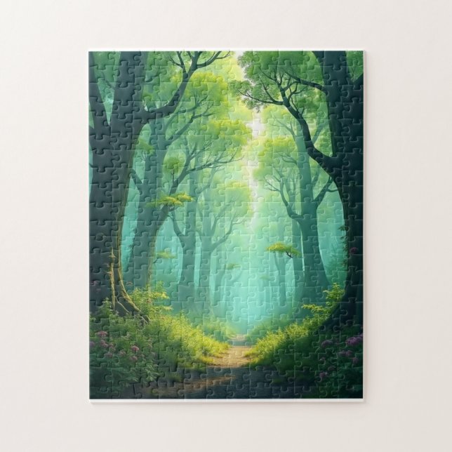 Walk in emerald Forest Pussel (Vertikal)