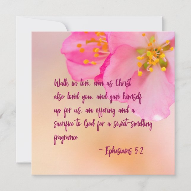 Walk in Kärlek Christian Blommigt inspirational (Framsida)