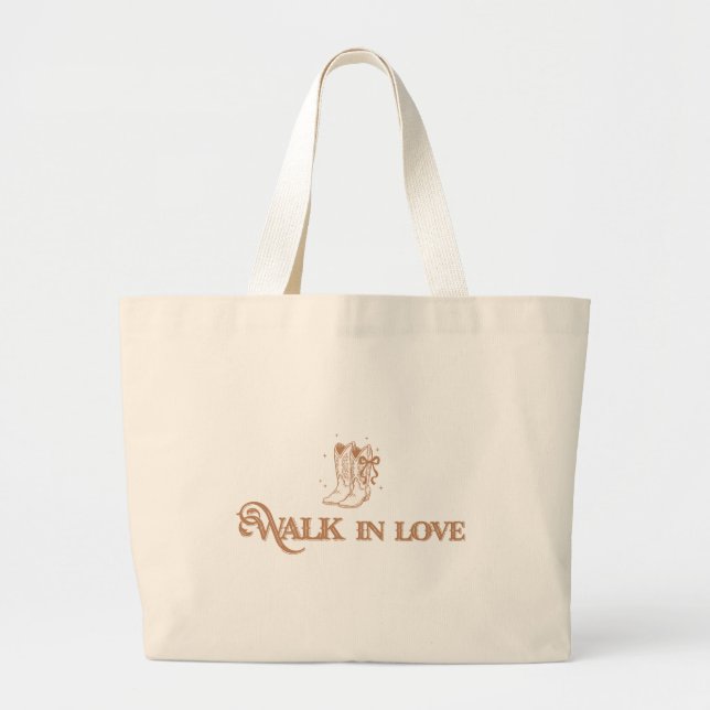 Walk in Love Western Cowgirl Boots Jumbo Tygkasse (Framsidan)
