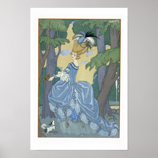 Walk in the Forest, illustration for 'Fetes Galant Poster (Framsidan)