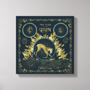 Walk of the Qilin Golden Vatten Tapestry Canvastryck