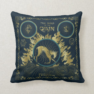 Walk of the Qilin Golden Vatten Tapestry Kudde