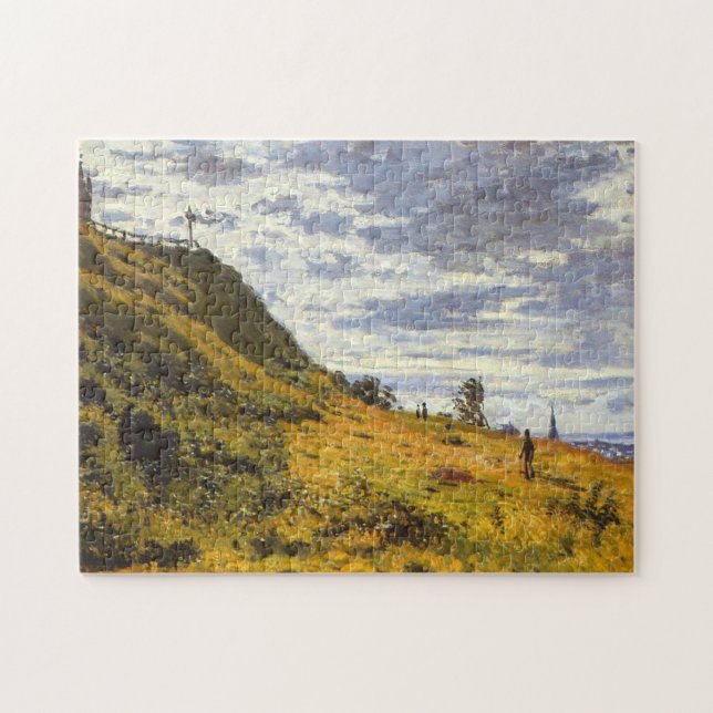 Walk on Cliffs of Sainte-Adresse Monet Fine Art Pussel (Horisontell)